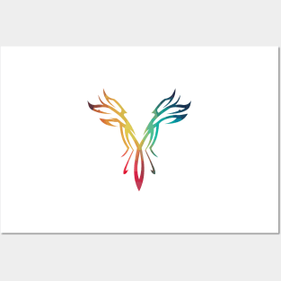 Rainbow tribal tattoo Posters and Art